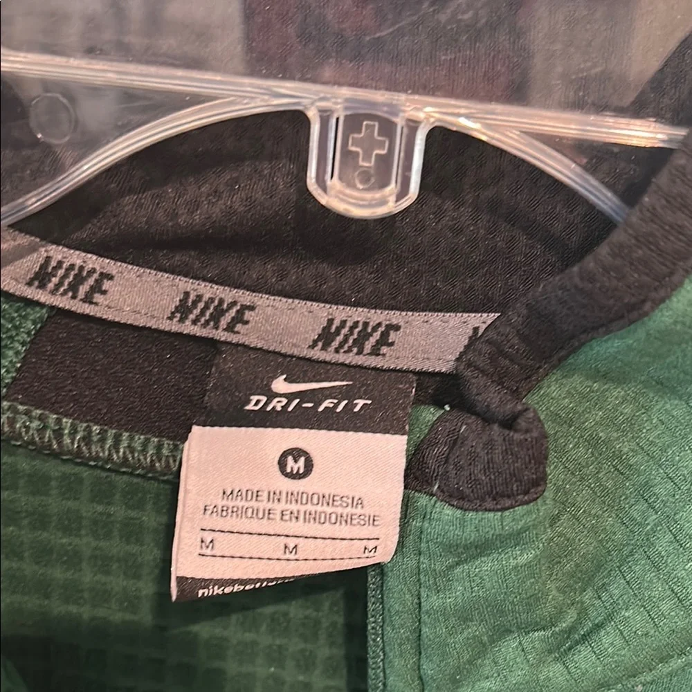 Nike Green Quarter-Zip Pullover with B Logo Baylor - Picture 3 of 4